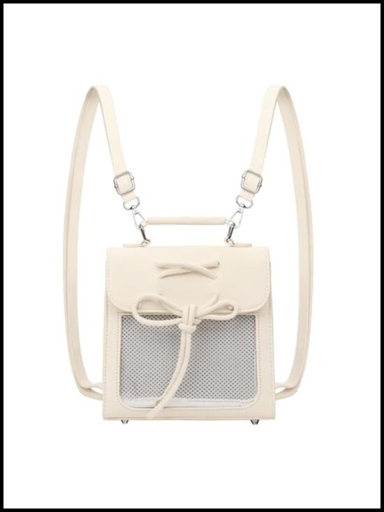 Mini Ita Backpack Crossbody Bag for Pin Display - Faux Leather main image 4